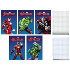Блокнот А7 "Мстители-48л.(MARVEL)" 3-х цв. Блок