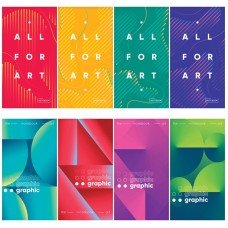 Блокнот А6 48л. на скрепке ArtSpace "Mono-trend. Микс" 328450