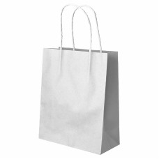 Пакет подарочный 1шт 18*23*10см MESHU, крафт, белый 354553