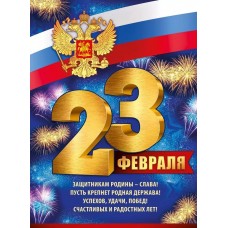 Плакат поздравительный А2 "Империя поздравлений" 23 февраля 22103