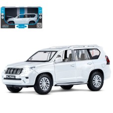 Модель машины металл Toyota Land Cruiser Prado TX 1:24 свет/звук цвет черный и белый ассорти