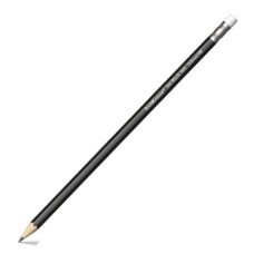 Карандаш чернографитный с ластиком HB "Jet Black 101" корпус черный ERICH KRAUSE 45605 097033