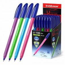 Ручка шариковая ErichKrause® U-108 Stick Neon 1.0, Ultra Glide Technology, цвет чернил синий 58092