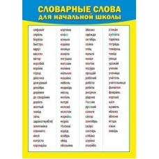 Плакат а4 "Словарные слова/Звуки русского языка" Мир поздравлений 71386