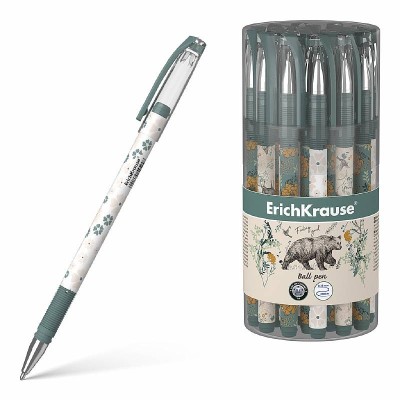 Ручка шариковая 1шт ErichKrause® Color Touch Stick Natural Life, цвет чернил синий 54524