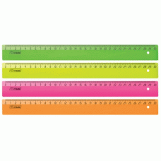 Линейка 30см NEON ассорти СТАММ ЛН310