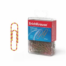 Скрепки металлические с виниловым покрытием ErichKrause Zebra, 28мм, ассорти 19745