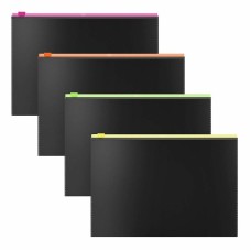 Zip-пакет пластиковый ErichKrause Matt Accent, B5, непрозрачный, ассорти 54954