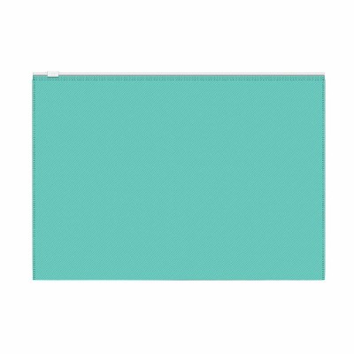 Zip-пакет пластиковый ErichKrause® Diagonal Pastel Mint, A4, непрозрачный, мятный 53514