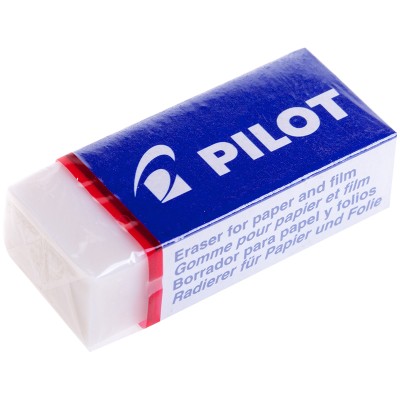 Ластик Pilot, прямоугольный, винил, картонный футляр, 42*18*11мм Pilot 028664