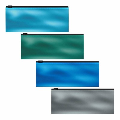 Zip-пакет пластиковый ErichKrause® Glossy Ice Metallic, 190х70мм, непрозрачный, ассорти 54985