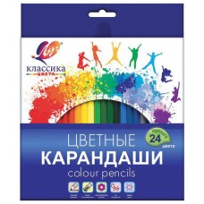 Карандаши 24цв "Классика" карт упак ЛУЧ 29С 1712-08 097428