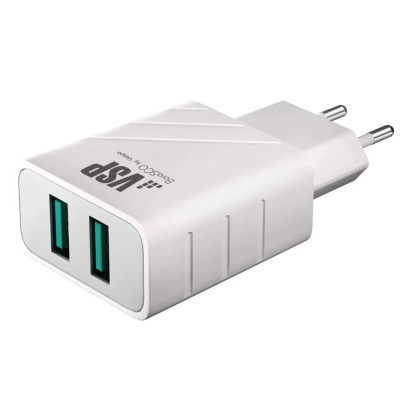 З/У BoraSCO (37261) 2 USB 2.4A, белое 4627169382363