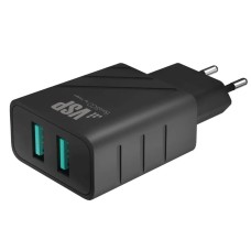 З/У BoraSCO (37262) 2 USB 2.4A, черное 4627169382370