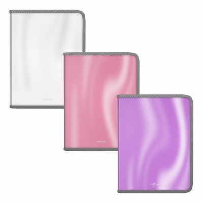 Папка для тетрадей на молнии пластиковая ErichKrause Glossy Candy, A5+, ассорти 55035