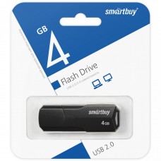 USB флеш накопитель  4 Gb SmartBuy CLUE Black