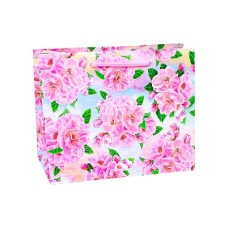 Пакет подарочный с глянц. лам. (горизонтальный) 45,7х33х10,2см(XL) Милые цветочки, 157 г ПКП-1847