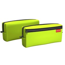 Пенал квадро c двумя отделениями ErichKrause 210x100x50мм Neon® Yellow 49004