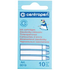 Картриджи чернильные Centropen синие, 10шт., европодвес Centropen 063511
