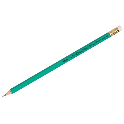 Карандаш ч/г OfficeSpace HB, с ластиком, заточен., пластиковый 260820