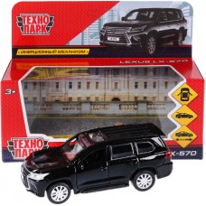 Машина металл "LEXUS LX-570",12 см,откр дв,багаж,инерц,ЧЕРНЫ LX570-BK