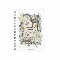 Тетрадь общая с пластиковой обложкой на спирали ErichKrause Natural Life, А5, 80 листов, клетка 54131