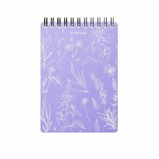 Блокнот с пластиковой обложкой на спирали ErichKrause Lavender, А6, 80 листов, клетка 59954