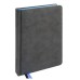 Ежедневник A5, 136л. недатир. CARBON&COLORS (136-5056) неоновый срез ГОЛУБОЙ, кожзам 136-5056