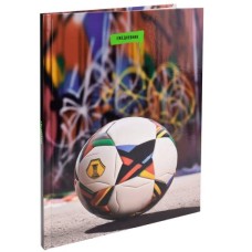 ЕЖЕДНЕВНИК А5, 80л. ЯРКИЙ ФУТБОЛЬНЫЙ МЯЧ (80-0312) (7БЦ,глянц.ламин. цвет.мелов обл. недатиров.) 80-0312