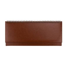 ПЛАНИНГ 56 л. недатир. TOUCH SKIN - CHOCO (56-3199)гребень,кожзам(коричневый),отстрочка, 300х130мм 56-3199