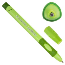 Ручка шариковая Stabilo "LeftRight" для левшей, синяя, 0,8мм, грип, зеленый корпус Stabilo 141100