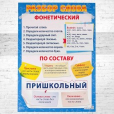 31260 Плакат "Разбор слова" (490*690)