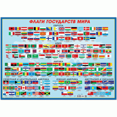 38131 Плакат "Флаги государств мира" 490*690