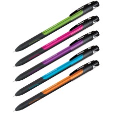 Ручка шариковая Berlingo "Color Zone stick" 0,7мм, синяя, прорезиненный корпус ассорти BERLINGO_ 285411
