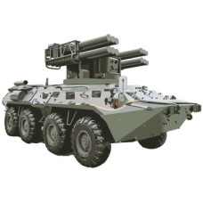 Ф-15585 Плакат вырубной А3. Военная техника. ЗРК Сосна. Двухсторонний - группа Военная техника 00-00018454