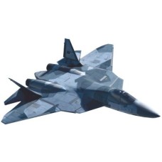 Ф-15655 Плакат вырубной А3. Военная техника.  Самолет СУ-57. Двухсторонний - группа Военная техника 00-00018457