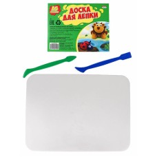 ДОСКА ДЛЯ ЛЕПКИ БЕЗ БОРТА А5 + 2 стека, белая (ДЛ-4993) ДЛ-4993
