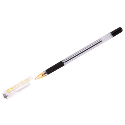 Ручка шар."MC GOLD" MC-01 чёрный 0,5мм масл. осн. с рез.уп. MunHwa