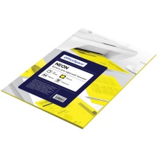 Бумага цветная OfficeSpace neon А4, 80г/м2, 50л. (желтый) Спейс 225436