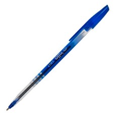 Ручка "Offix" синяя 1.0мм/иг корпус белый/синий LINC 1500FW/blue 086118