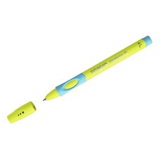 Ручка шариковая Stabilo "LeftRight" для левшей, синяя, 0,8мм, грип, желтый/голубой корпус 313098