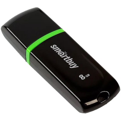 Память Smart Buy "Paean"   8GB, USB 2.0 Flash Drive, черный 250660