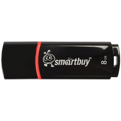 Память Smart Buy "Crown"   8GB, USB 2.0 Flash Drive, черный 227878