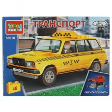 Конструктор lada-2104 ТАКСИ, 46 дет. Город мастеров 55010-CY