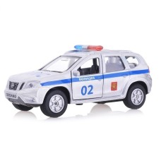 Машина "Nissan Terrano Полиция" 12 см металлич.инерционная SB-17-47-NT(P)-WB
