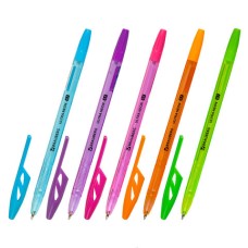 Ручка шариковая BRAUBERG "ULTRA NEON", СИНЯЯ, узел 0,7 мм, чернила ГЕРМАНИЯ, наконечник ШВЕЙЦАРИЯ 143566