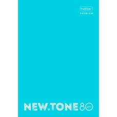 "Premium" Тетрадь 80л А4ф на 4-х кольцах клетка 80г/кв.м глянц. ламин. NEWtone PASTEL Незабудка в ин
