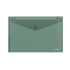 Папка-конверт на кнопке А4 0,18мм "Glossy Classic" тонированный зеленый ERICH KRAUSE 50288 316868