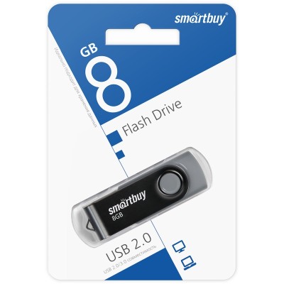 USB флеш накопитель 8 Gb SmartBuy Twist Blue 114150