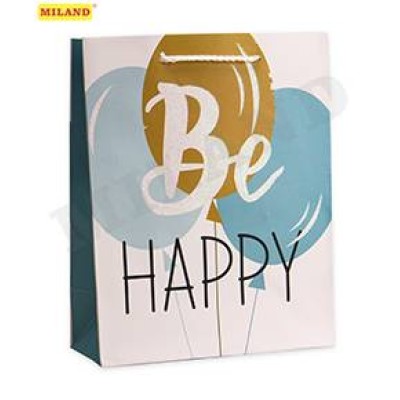 Dream cards Пакет подарочный с мат. лам. и глиттером26х32х12(L)Незабываемое поздравление 210гПП-4098